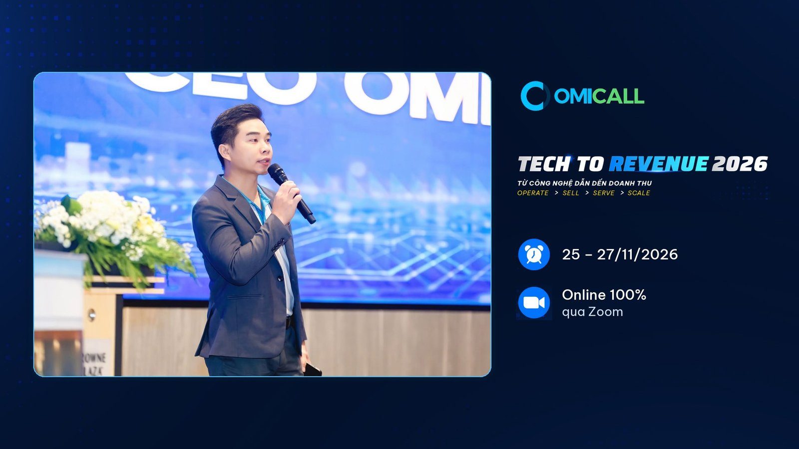 Ông Nguyễn Linh Nhân CEO OMI JSC đơn vị tổ chức hội thảo chuyển đổi số 2026