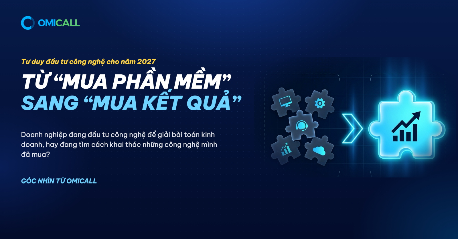 TỪ “MUA PHẦN MỀM” SANG “MUA KẾT QUẢ”: TƯ DUY ĐẦU TƯ CÔNG NGHỆ CHO NĂM 2027